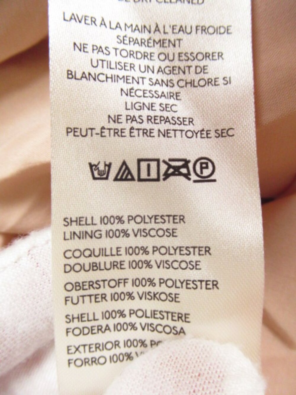 Anthropologie Maeve Long-Sleeve Pleated Mini Shirt Dress Neutral Cream S - Picture 10 of 12